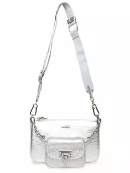 Наплечная сумка Steve Madden, серебряный