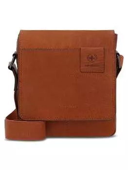 Наплечная сумка Strellson Hyde Park Jeremy Umhngetasche Leder 21 cm, коричневый