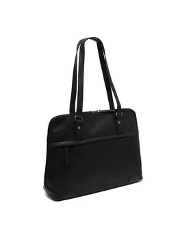 Наплечная сумка The Chesterfield Brand Branson Schultertasche Leder 37 cm Laptopfach, черный
