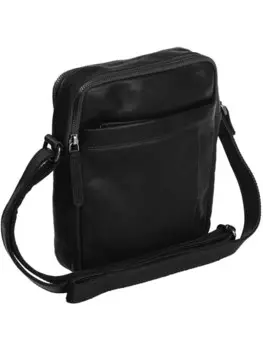 Наплечная сумка The Chesterfield Brand Wax Pull Up Umhngetasche Leder 19.5 cm, черный