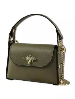 Наплечная сумка Toscanto, цвет toscanto umhngetasche leder graugrn, dunkeltaupe ca. 19cm