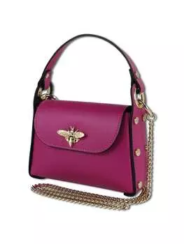 Наплечная сумка Toscanto, цвет toscanto umhngetasche leder pink, fuchsia ca. 19cm