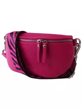 Наплечная сумка Toscanto Grteltasche Leder pink, mehrfarbig ca. 25cm