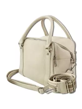Наплечная сумка Toscanto Umhngetasche, Citytasche Leder beige ca. 22cm