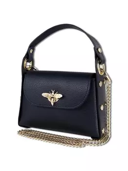 Наплечная сумка Toscanto Umhngetasche Leder dunkelblau ca. 19cm