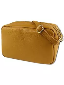 Наплечная сумка Toscanto Umhngetasche Leder gelb ca. 22cm