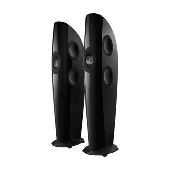 Напольная акустика KEF Blade One Meta, 2 шт, угольно-серый/красный