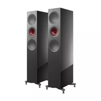Напольная акустика KEF R7 Meta, 2 шт, титановый блеск