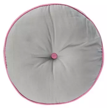 Напольная подушка Homescapes rund, 43x7x43 см цвет grau und rosa