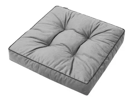 Напольная подушка PillowPrim в японском стиле, подушка для медитации, подушка для йоги, круглая подушка для сиденья, 59 см, пепельно-серый Stanislaw Jurga