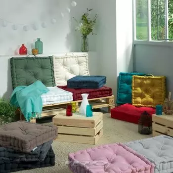 Напольная подушка премиум-класса, 60 см, подушка для сиденья, подушка для стула, обивка поддона, подушка для йоги, цвет: Mirabella Dynamic24