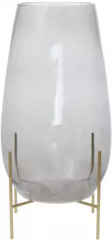 Напольная ваза Kayoom "Стеклянная ваза Saigon 325", (1 шт.) 25х47х25 см, 0 см, серый