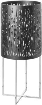 Напольный фонарь Fink "BACCUS", (1 шт.), подсвечник, декоративный предмет, черная порошковая покраска Высота: 63 см, цвет schwarz, silberfarben
