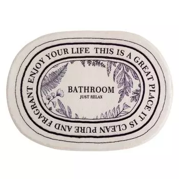 Напольный ковер, быстросохнущий, легко чистится, сильное водопоглощение, полиэстер, скандинавский стиль, черно-белый, нескользящий коврик для ванной комнаты, украшение дома-B, размеры: 40x60 см Stuttg, мультиколор