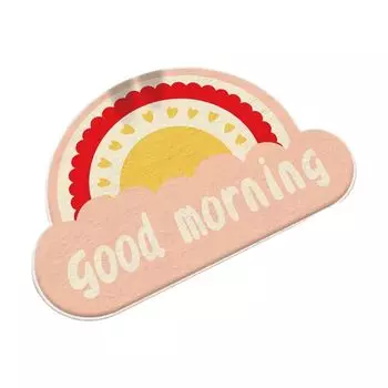 Напольный ковер лохматый нескользящий компактный радужный коврик для дома, отеля, офиса, декор для пола для повседневной жизни-G 1 Stuttg, мультиколор