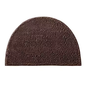 Напольный ковер, мягкий, прочный, водопоглощающий, нескользящий синельный коврик для туалета, кухни, спальни, двери, противоскользящий напольный коврик для ежедневного использования-кофе Stuttg, светло-коричневый