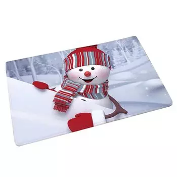 Напольный ковер, нескользящий водопоглощающий коврик с милым принтом снеговика, напольный ковер для гостиной, копия для входной двери-F Stuttg, мультиколор