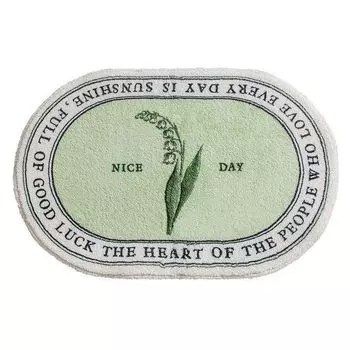 Напольный ковер Сильно впитывающий мягкий противоскользящий коврик в скандинавском стиле Супер впитывающий напольный коврик Домашний декор Ежедневное использование-A, Размеры: 50x80 см Stuttg, мультиколор