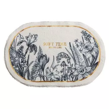 Напольный ковер, сильно впитывающий, мягкий, противоскользящий, супервпитывающий напольный коврик в скандинавском стиле, домашний декор, ежедневное использование-F, размеры: 40x60 см Stuttg, мультиколор