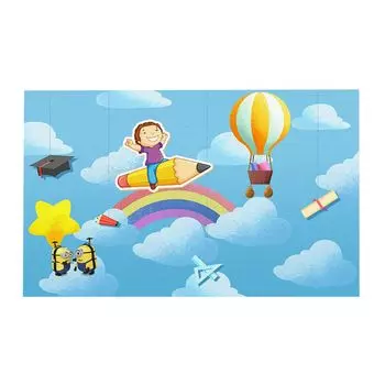 Напольный коврик для ванной комнаты, быстросохнущий мультфильм, сильное водопоглощение, декоративная протирка, чистый коврик с принтом животных для гостиной, приветственный коврик для дома-F, размеры: 80x120 см Stuttg, мультиколор