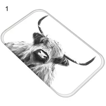 Напольный коврик с рисунком животного, антимасляный фланелевый неувядаемый моющийся коврик для отеля-1 Stuttg, мультиколор