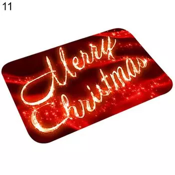 Напольный коврик с рождественским рисунком, нескользящий фланелевый входной коврик, домашний коврик, украшение-11 Stuttg, мультиколор