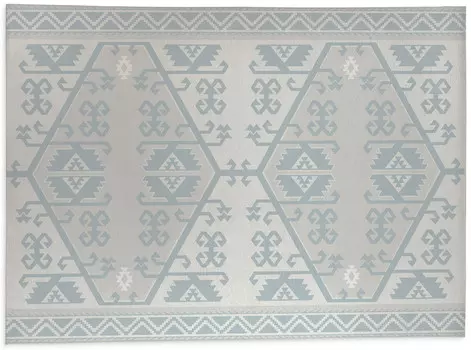 Напольный коврик с узором Taos от Kavka Designs, синий/зеленый