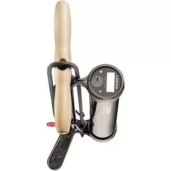 Напольный насос с цифровым давлением над приводом Lezyne, цвет Gloss Black