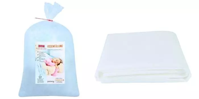 Наполнитель для подушек AMF Life, стирка при 95 градусах, качество e, 2000 г + 1 флис (40 г/м) 1,1 х 2 м AMF creation