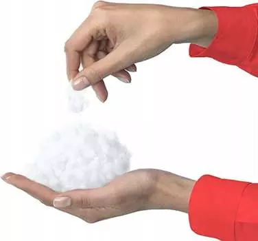 Наполнитель для подушек - наполнитель ватные силиконовые шарики - наполнитель для подушек, плюшевых игрушек, одеял, мебели - антиаллергенный - (1 килограмм) SOFTIMI