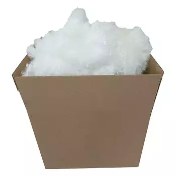 Наполнитель хлопок, моющиеся, 6 кг, наполнитель подушек, волокнистые шарики, крафтовый хлопок, полиэстер Haus und Deko