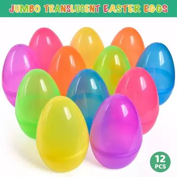 Наполняемые пасхальные яйца Jumbo, 12 шт. Popfun