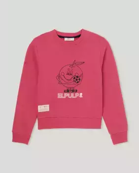 "Naranjito" детский свитшот elPulpo, красный