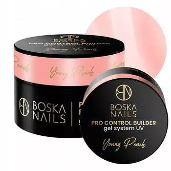 Наращивающий УФ-гель для ногтей, молодой персик, 30 мл Boska Nails, Pro Control Builder