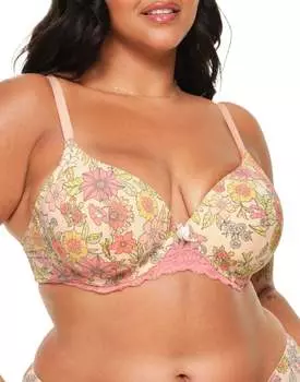 Nare женский бюстгальтер больших размеров Contour Full Covering Adore Me, цвет joyful blooms c03