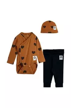 Наряд для новорожденного Mini Rodini, коричневый