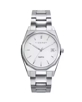 Нарядные мужские часы из сверхплоской стали с сапфировым стеклом Viceroy, серебряный