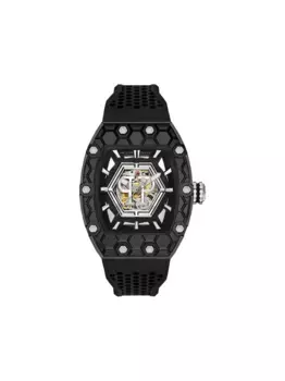 Наручные часы Crypto King Hexagon Noir Samurai 55 мм Philipp Plein, черный