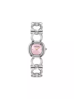 Наручные часы Double Gancini 25 мм Ferragamo, розовый