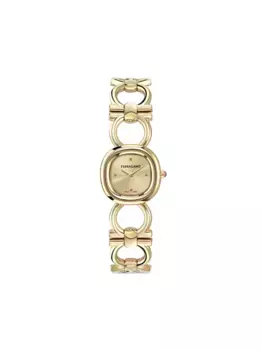 Наручные часы Double Gancini Jewel 25 мм Ferragamo, золотой