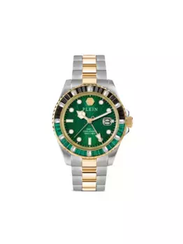 Наручные часы GMT-I Challenger Baguettes 44 мм Philipp Plein, зеленый