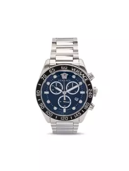 Наручные часы Greca Dome Chrono 43 мм Versace, серебристый