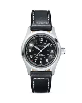 Наручные часы Hamilton Khaki Field, 38 мм, черный