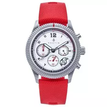 Наручные часы-хронограф Meridian с датой Nautis, красный