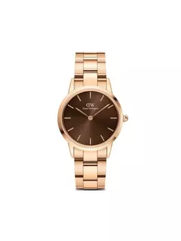 Наручные часы Iconic Link Amber 32 мм Daniel Wellington, коричневый