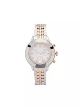 Наручные часы Octea Chrono 37 мм Swarovski, серебяный