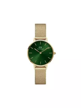 Наручные часы Petite Emerald 28 мм Daniel Wellington, зеленый