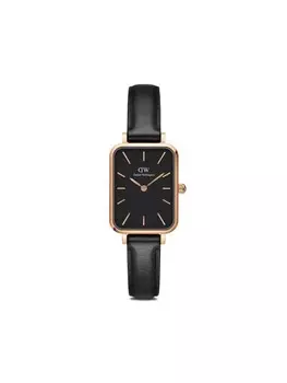 Наручные часы Quadro Pressed Sheffield 20x26 мм Daniel Wellington, черный