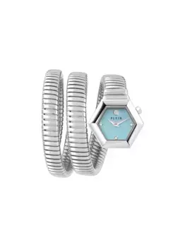 Наручные часы Snake Hexagon 28 мм Philipp Plein, синий