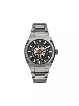 Наручные часы Supreme Skeleton 43 мм Ferragamo, черный